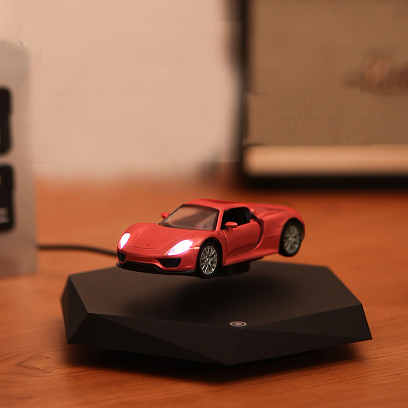 Magnetic Levitation Mini Car Model High-Tech Trendy Ornament Mid-Autumn Festival Valentine's Day Gif